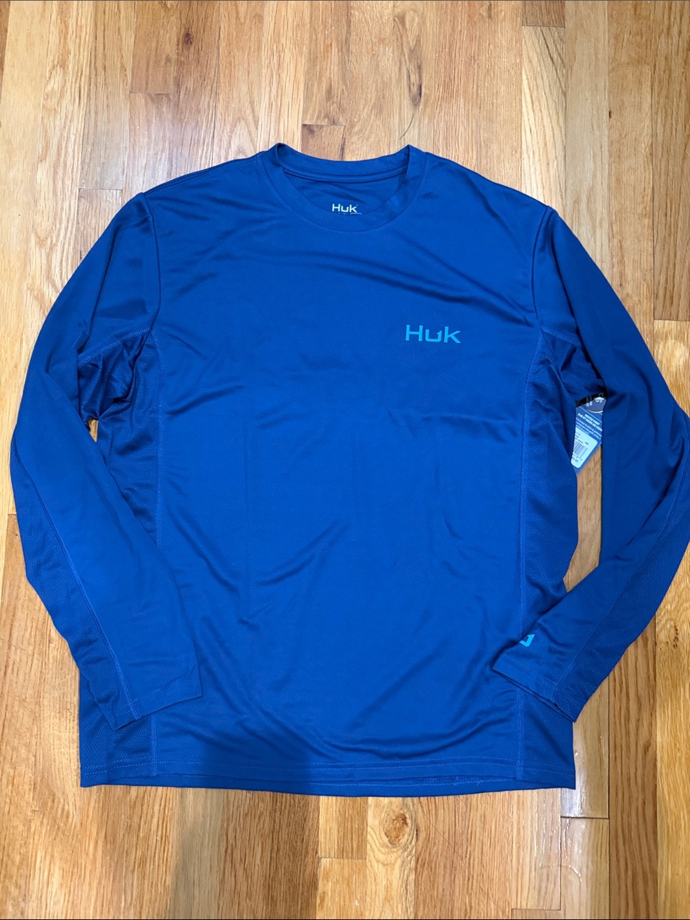 Huk Men's Long Sleeve Performance Shirt - Royal Blue